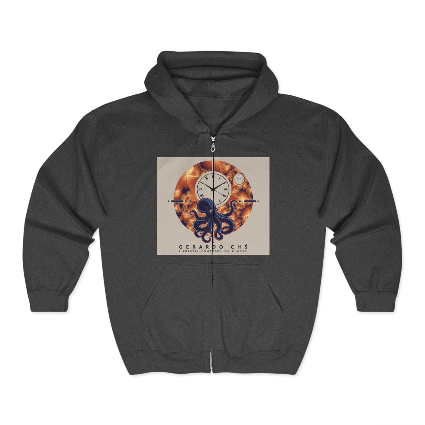 Octopus Contemplating Clocks